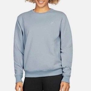 FILA Baby Blue French Terry Crewneck Pullover Sweatshirt Medium